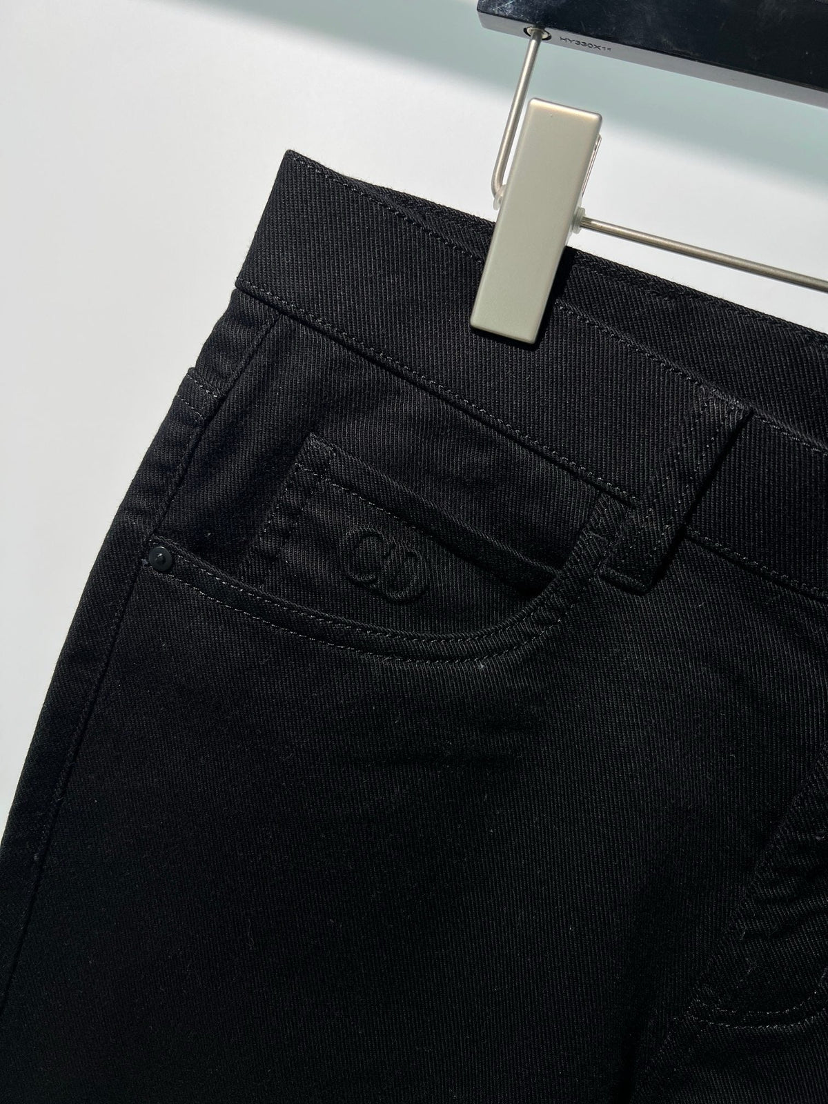 Schwarze Reine Schurwolle Gerader Schnitt – Damen