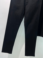 Schwarze Reine Schurwolle Gerader Schnitt – Damen