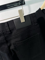 Schwarze Reine Schurwolle Gerader Schnitt – Damen