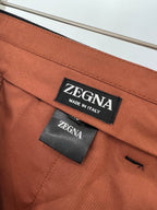 Schwarze Wollhose, plissiert, gerade geschnitten – Herren