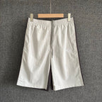 Cream Nylon Plain Drawstring - Men's