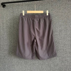Cream Nylon Plain Drawstring - Men's