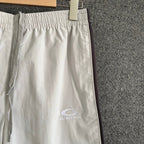Cream Nylon Plain Drawstring - Men's