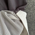 Cream Nylon Plain Drawstring - Men's