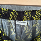 Black Nylon Monogram Print Swim - Men's