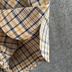 Beige Baumwolle Vintage Check Kordelzug - Herren