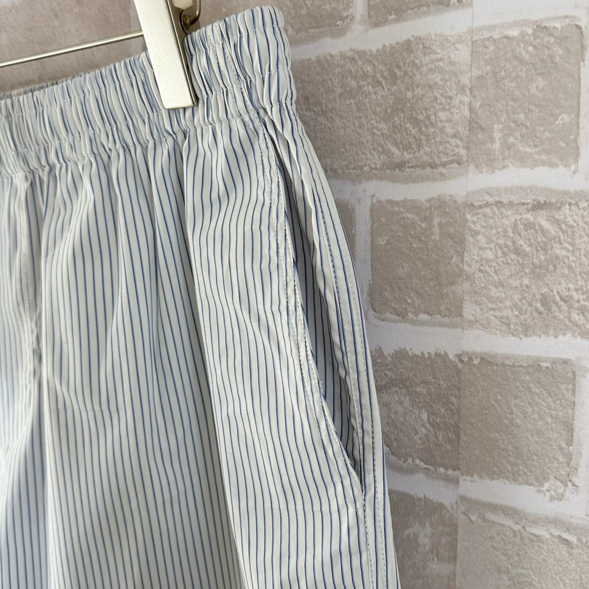 Blue Cotton Plain Drawstring - Men's