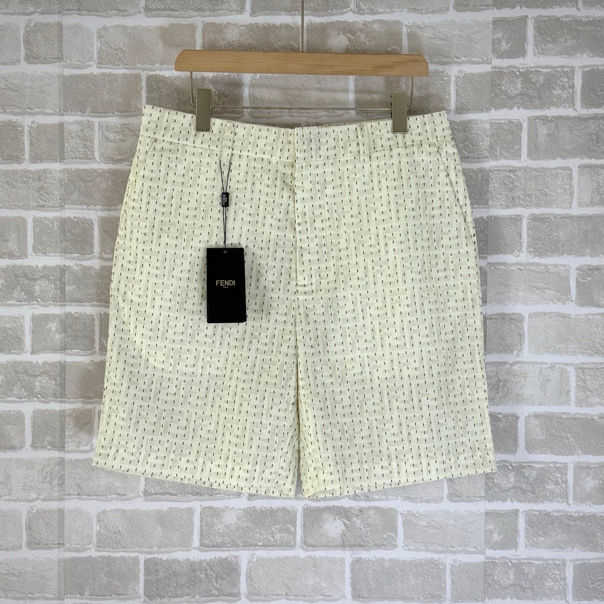 Cremefarbenes Tweed-Sakko mit Textur – Herren