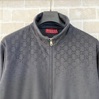 Olivgrüne Jacquard-Monogramm-Bomberjacke – Herren