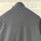 Olivgrüne Jacquard-Monogramm-Bomberjacke – Herren