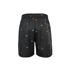 Black Nylon Monogram Print Swim - Men's