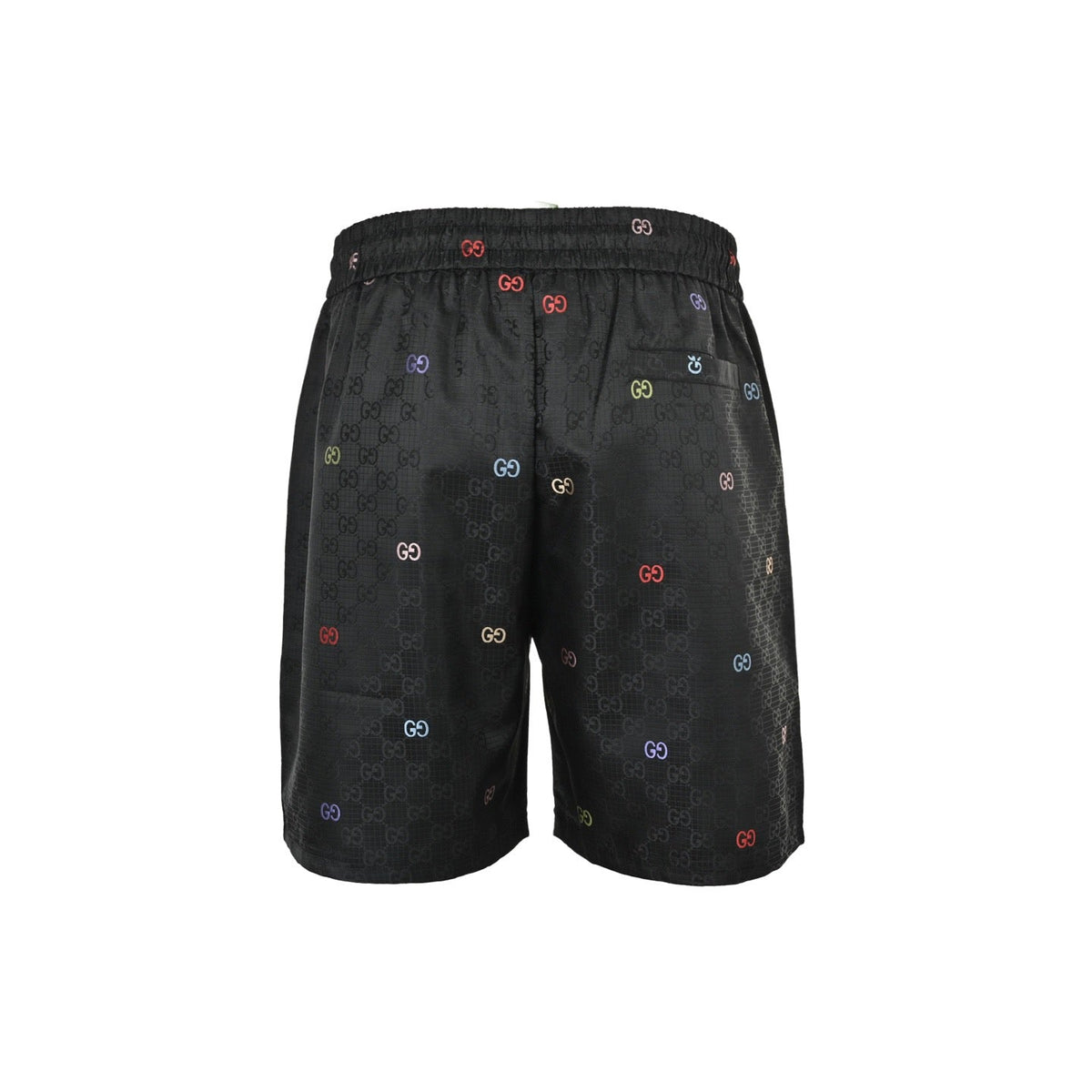 Black Nylon Monogram Print Swim - Men's