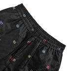 Black Nylon Monogram Print Swim - Men's