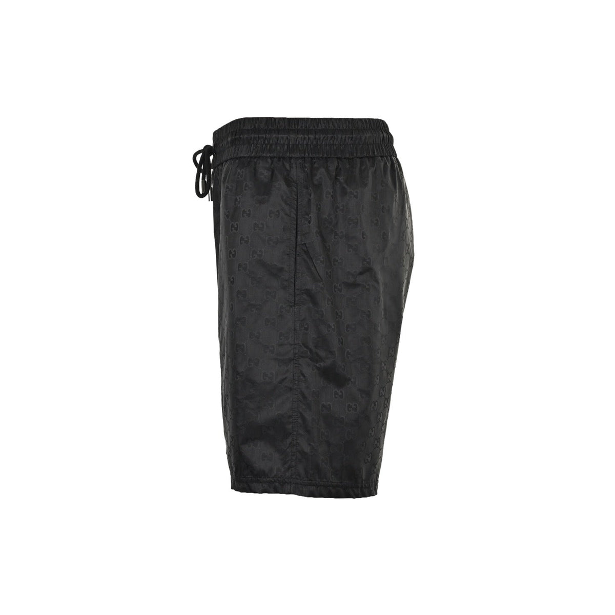 Black Jacquard Monogram Drawstring - Men's
