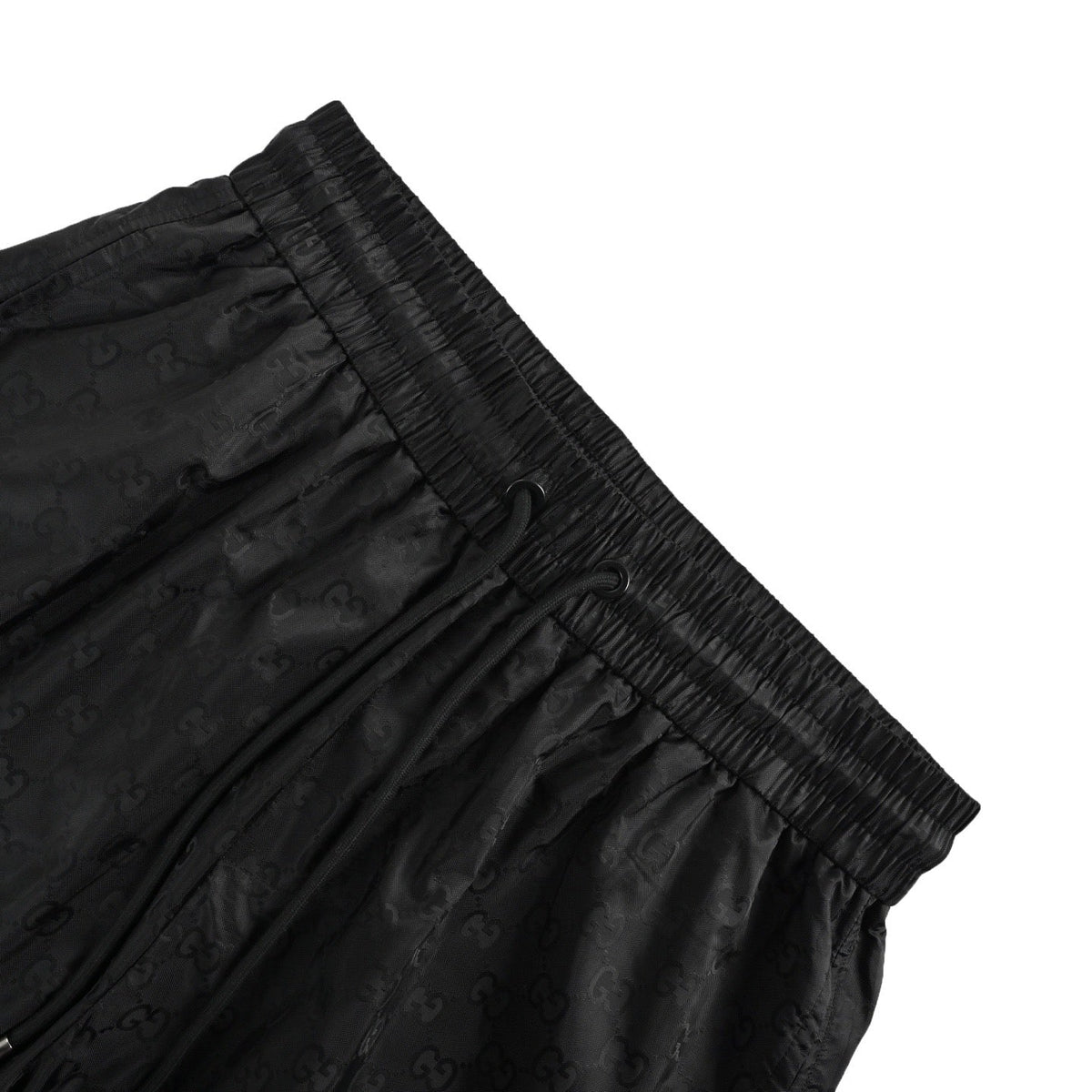 Black Jacquard Monogram Drawstring - Men's