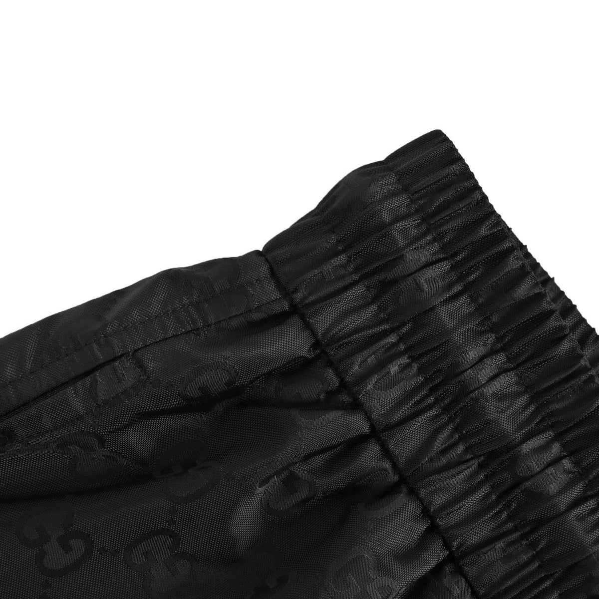 Black Jacquard Monogram Drawstring - Men's