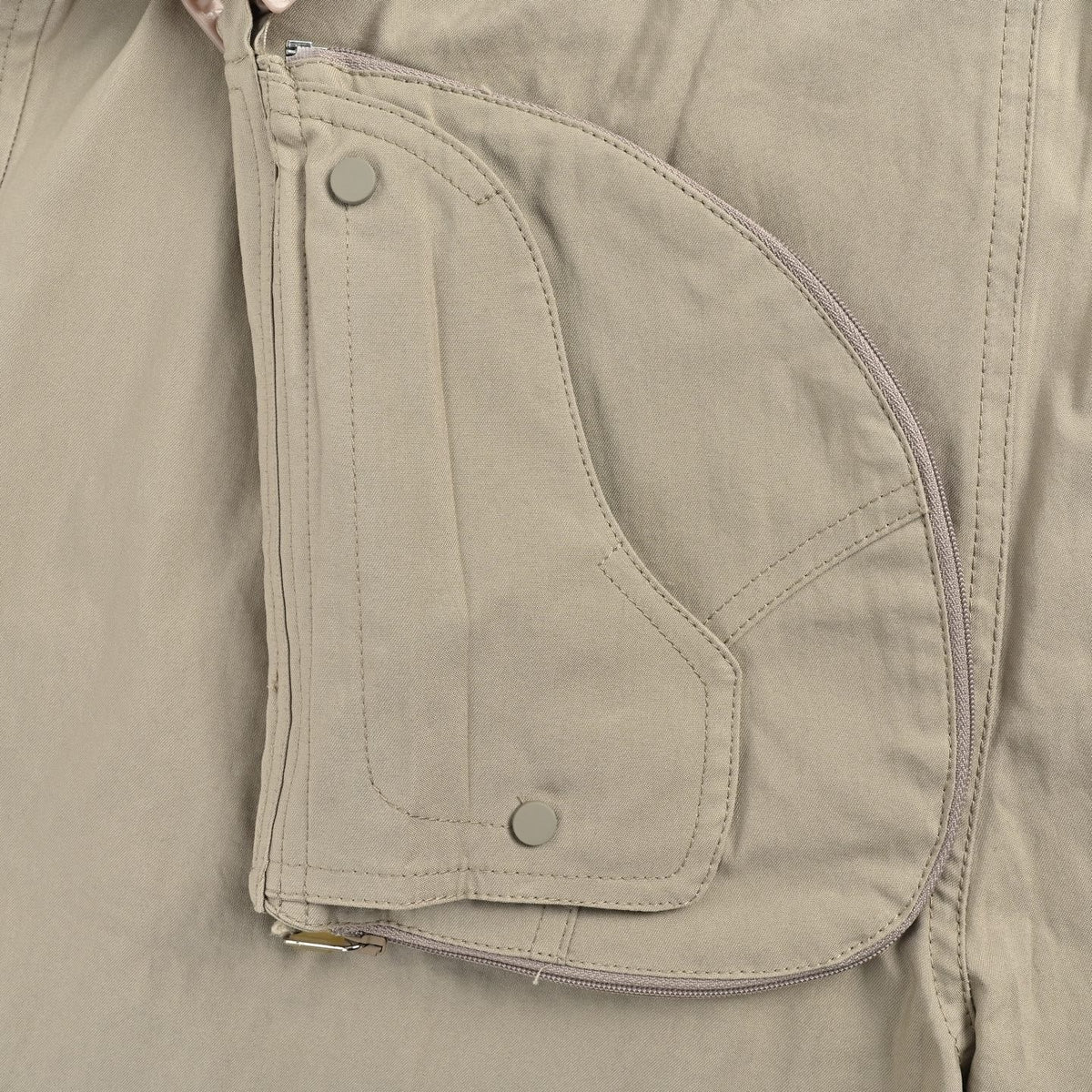 Beige Baumwolle Uni Cargo - Herren
