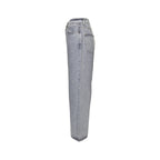 Graue Jeans mit weitem Bein, Waschung - Herren