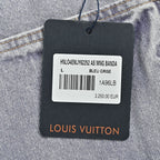 Graue Jeans mit weitem Bein, Waschung - Herren