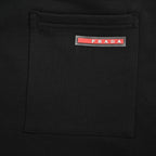 Black Jersey Plain Drawstring - Men's