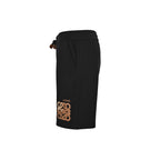 Black Cotton Anagram Drawstring - Men's