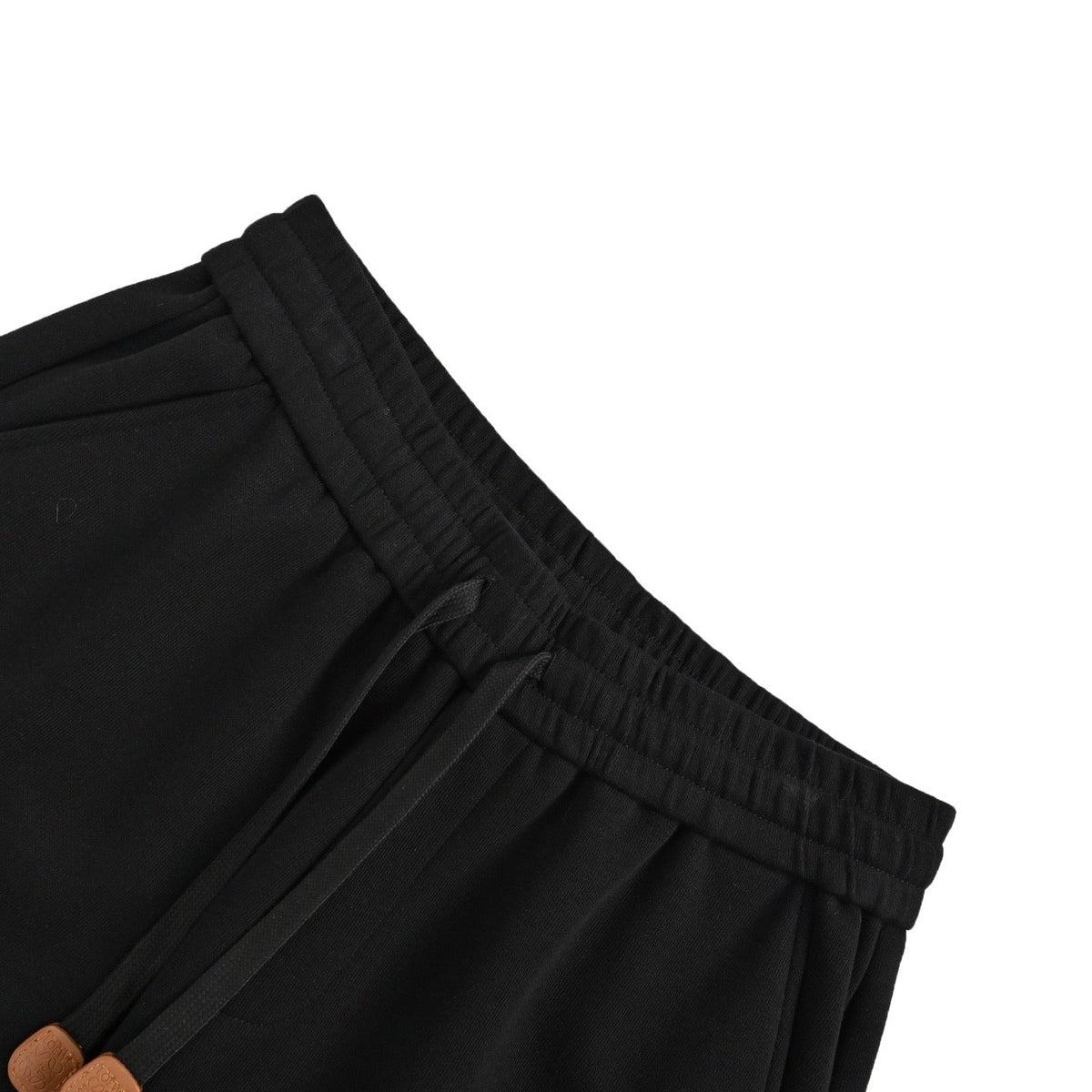 Black Cotton Anagram Drawstring - Men's