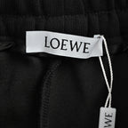 Black Cotton Anagram Drawstring - Men's