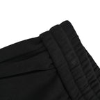 Black Cotton Anagram Drawstring - Men's