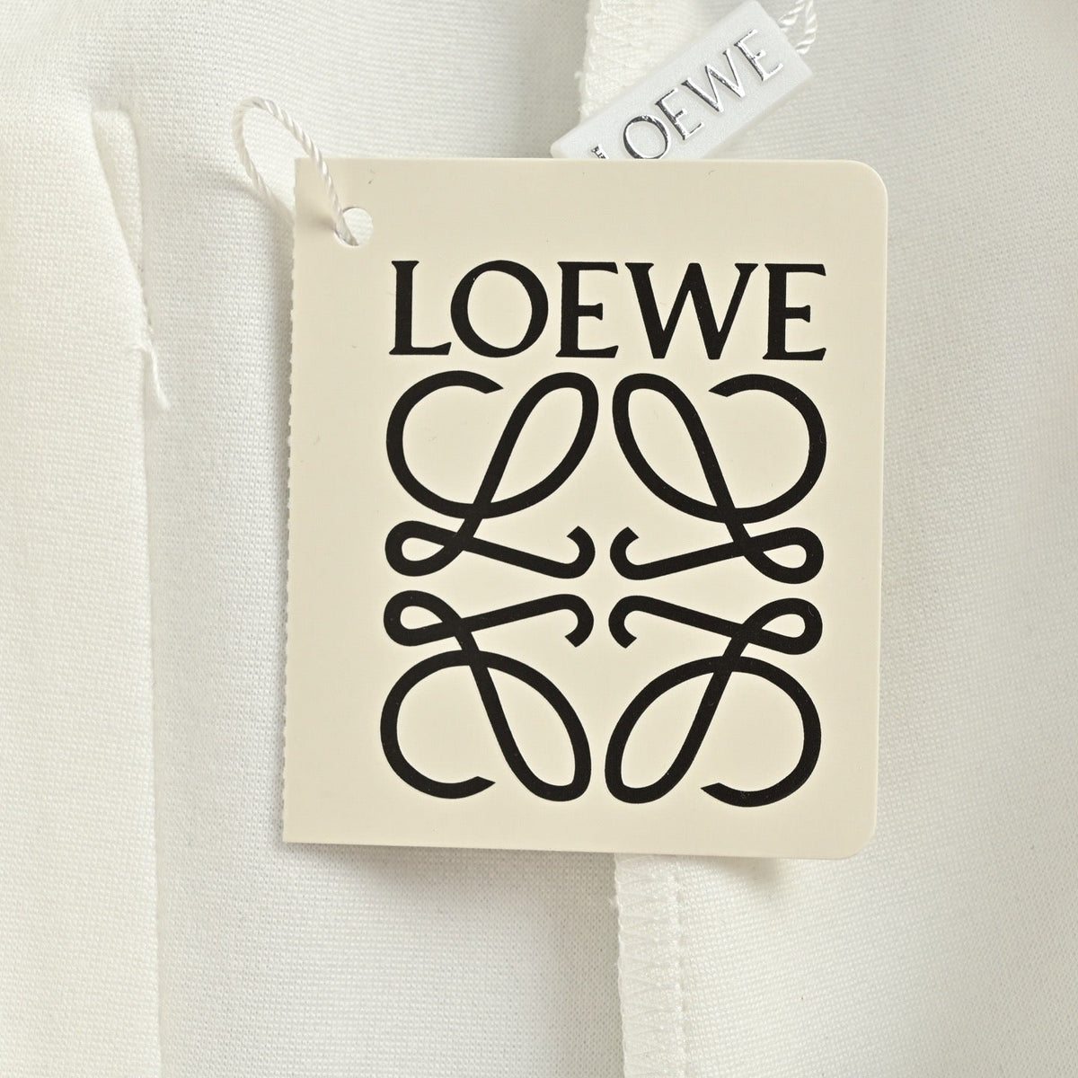 Black Cotton Anagram Drawstring - Men's