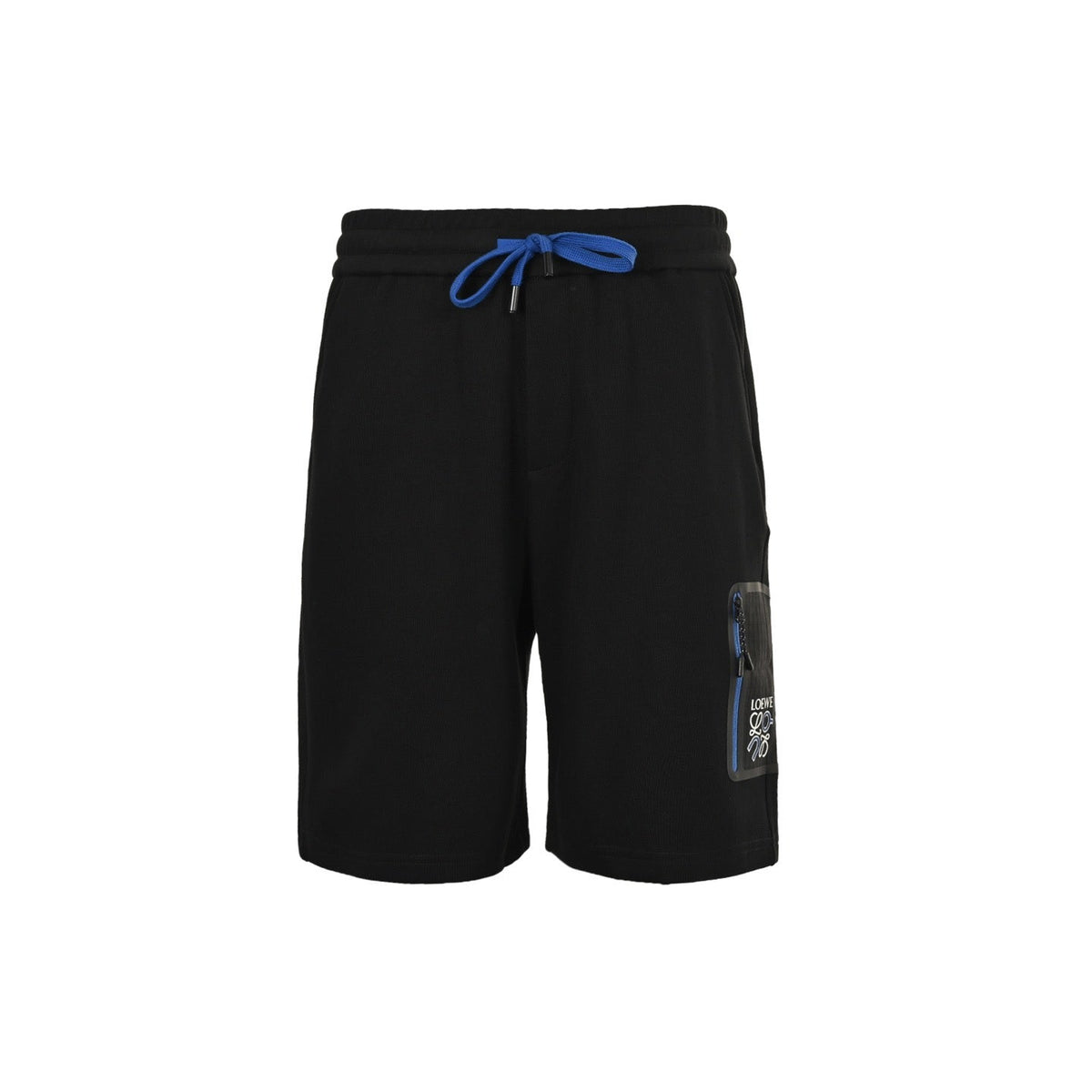 Black Nylon Contrast Tie Drawstring - Men's