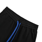 Black Nylon Contrast Tie Drawstring - Men's