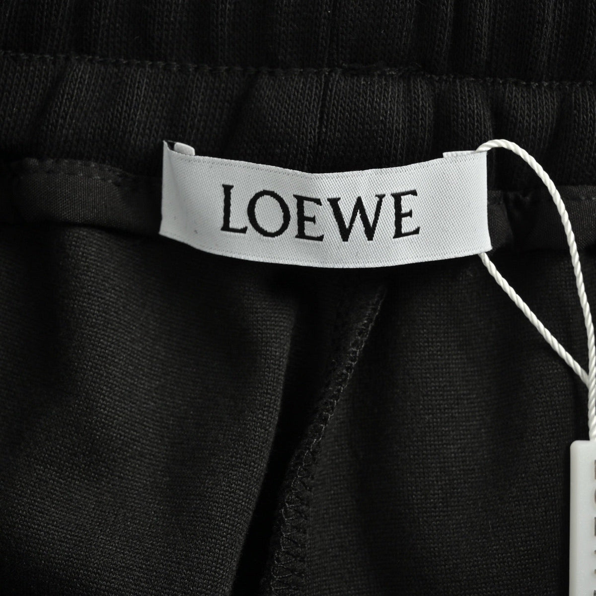 Black Nylon Contrast Tie Drawstring - Men's