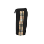 Black Jersey Contrast Stripe Drawstring - Men's