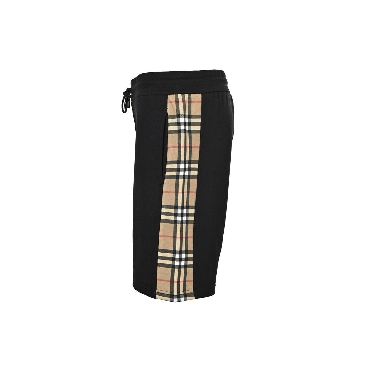Black Jersey Contrast Stripe Drawstring - Men's