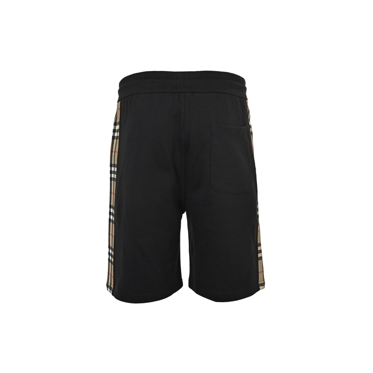 Black Jersey Contrast Stripe Drawstring - Men's
