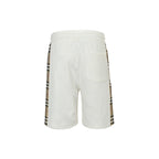 Black Jersey Contrast Stripe Drawstring - Men's
