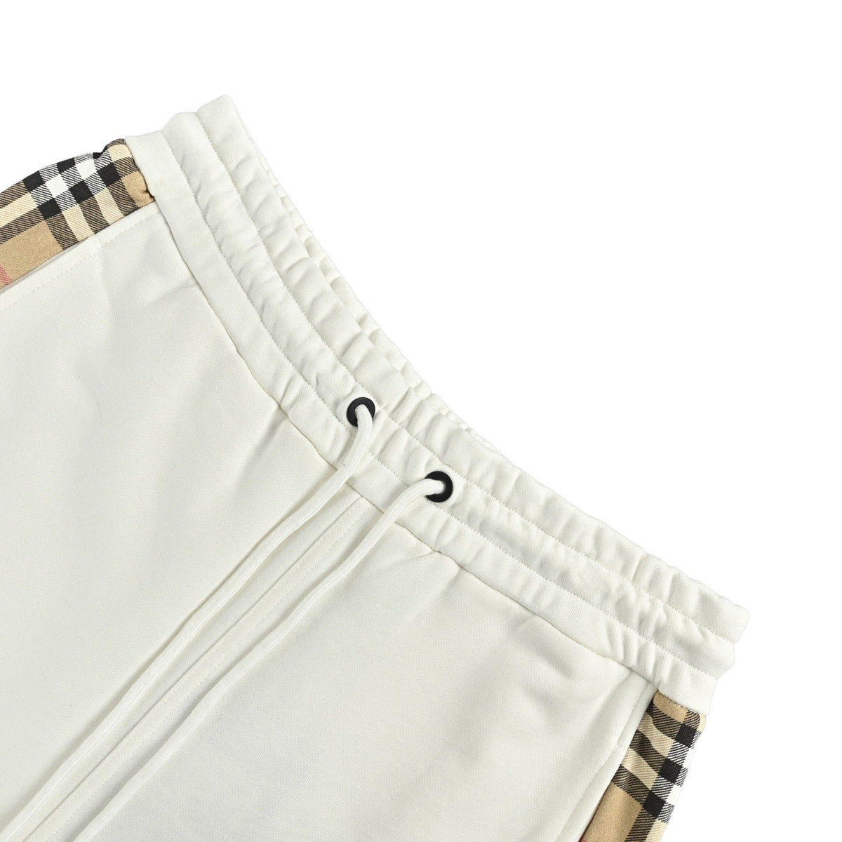 Black Jersey Contrast Stripe Drawstring - Men's