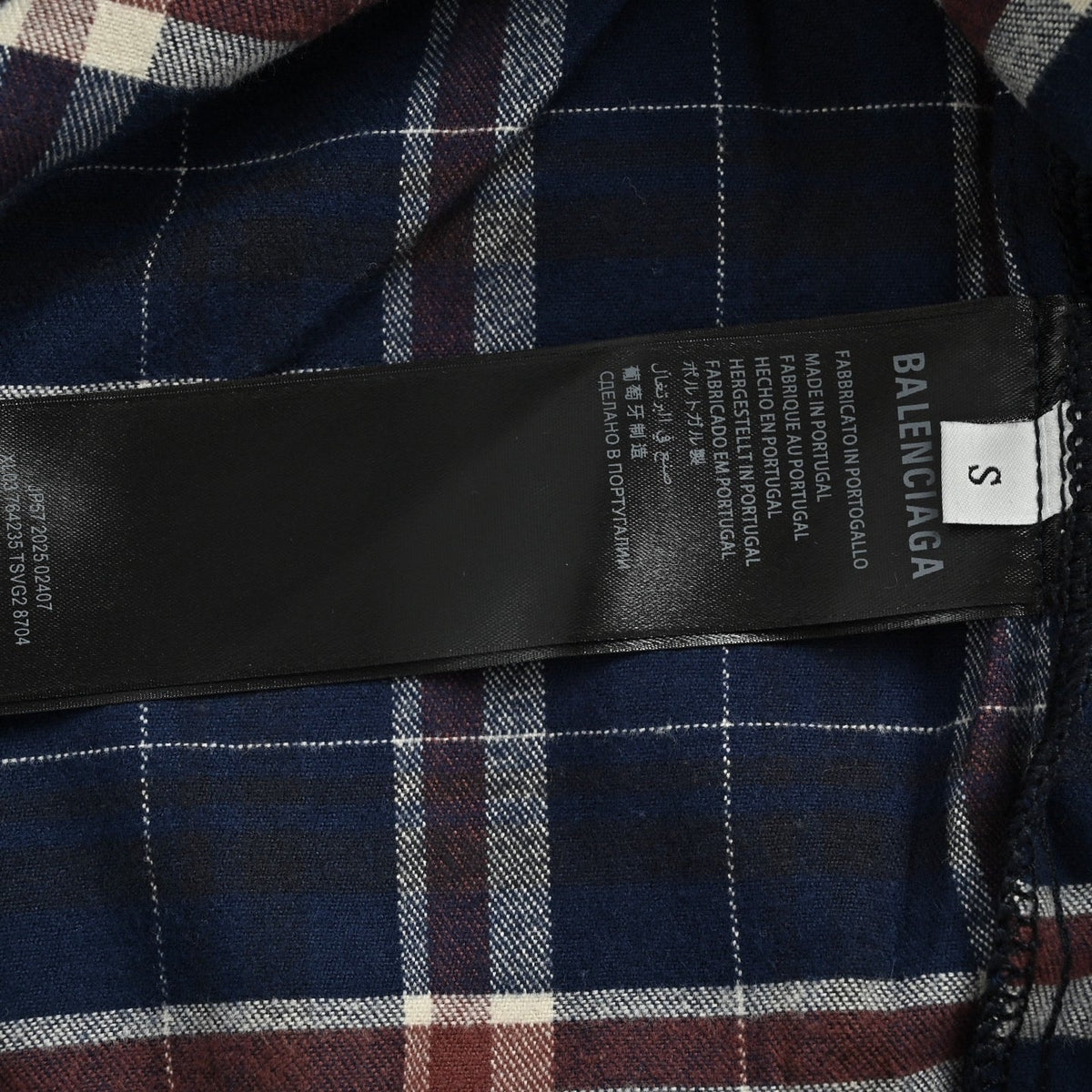 Marineblaue Blousonjacke mit Baumwolleinsätzen – Herren