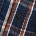 Marineblaue Blousonjacke mit Baumwolleinsätzen – Herren