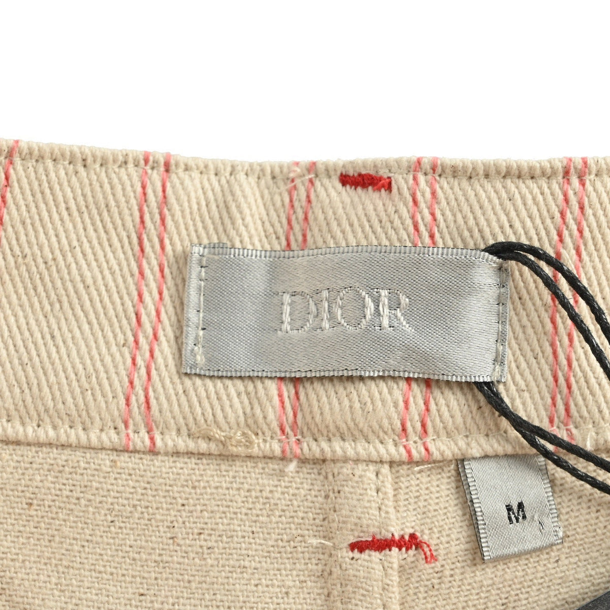 Cream Cotton Striped Straight - Men's