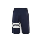 Black Jersey Bar Stripe Drawstring - Men's