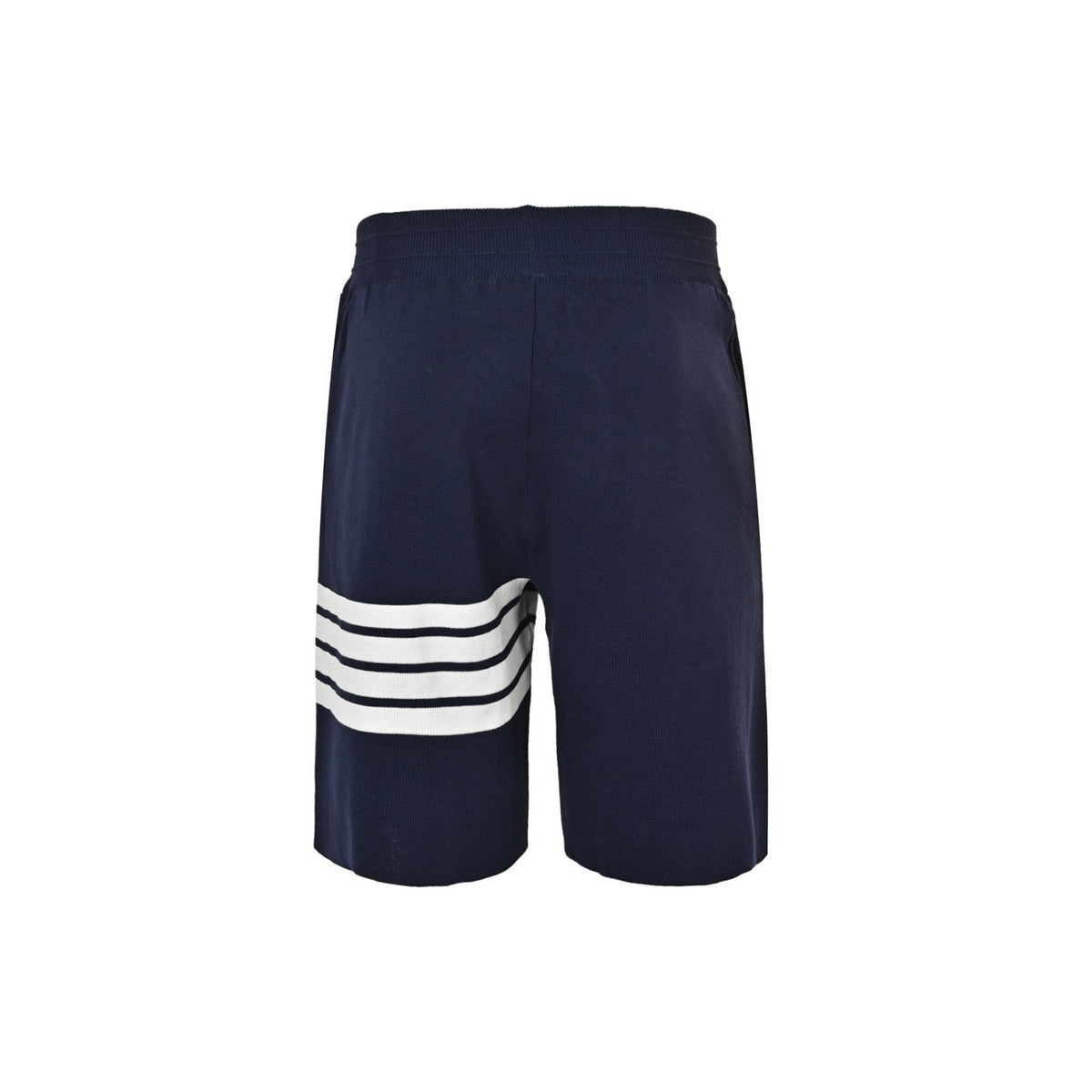 Black Jersey Bar Stripe Drawstring - Men's