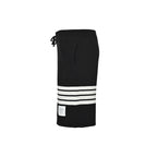 Black Jersey Bar Stripe Drawstring - Men's