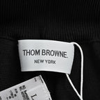 Black Jersey Bar Stripe Drawstring - Men's