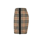 Beige Nylon Check Swim - Men's