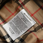 Beige Nylon Check Swim - Men's