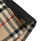 Beige Nylon Check Swim - Men's