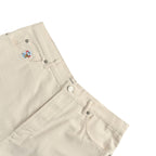 Cream Cotton Heart Motif Straight - Men's