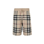 Olive Nylon Check Swim - Men's