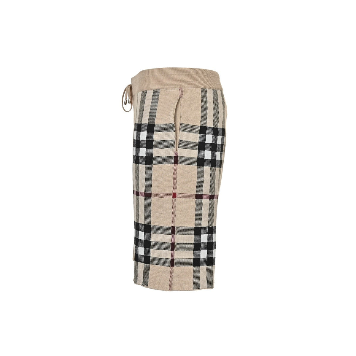 Olive Nylon Check Swim - Men's